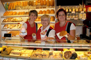 Das Team der Bäckerei Leiteritz - Filiale am Kirchplatz 13 in Dippoldiswalde
